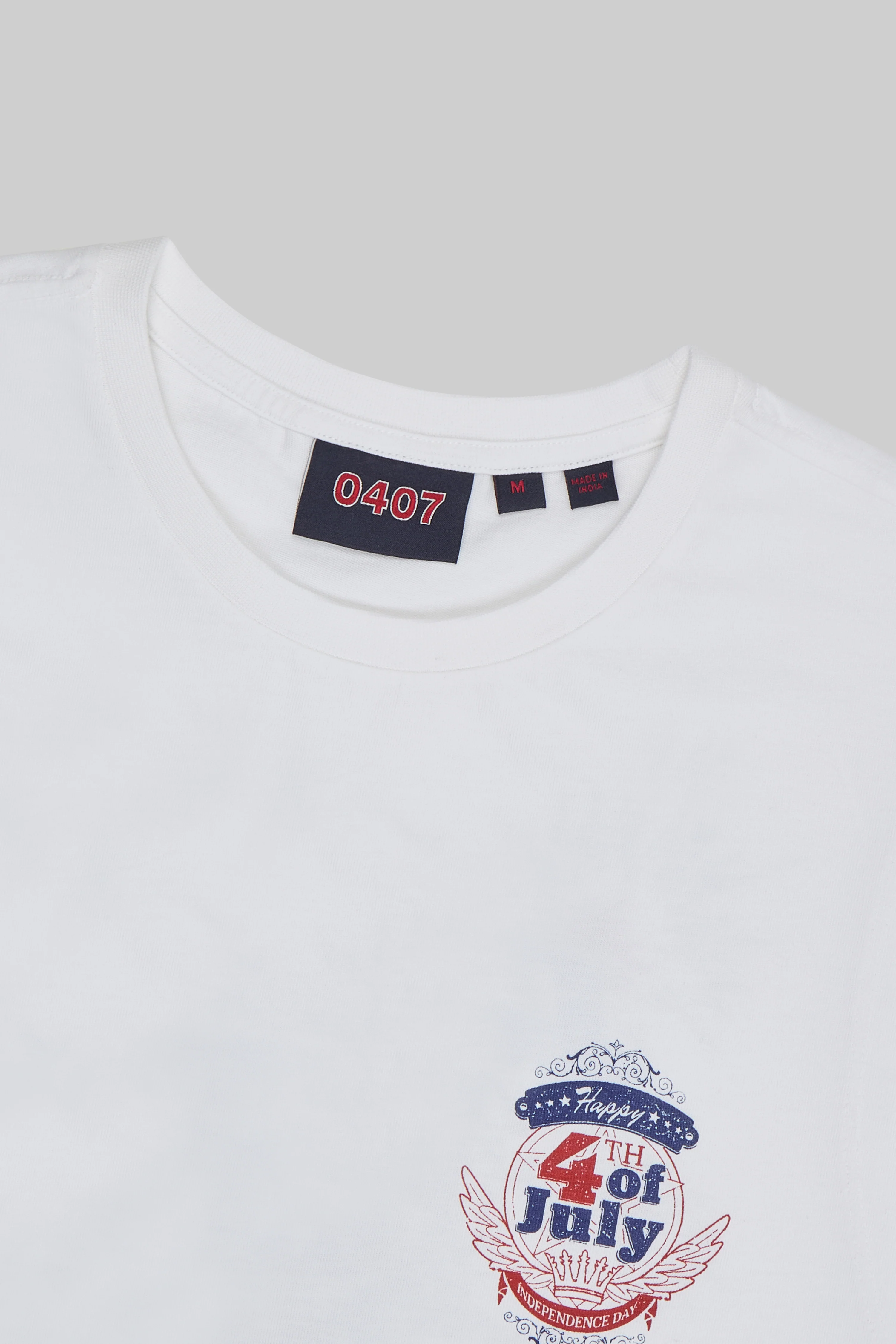 4th July Sleeveless T-Shirt White - Image 4