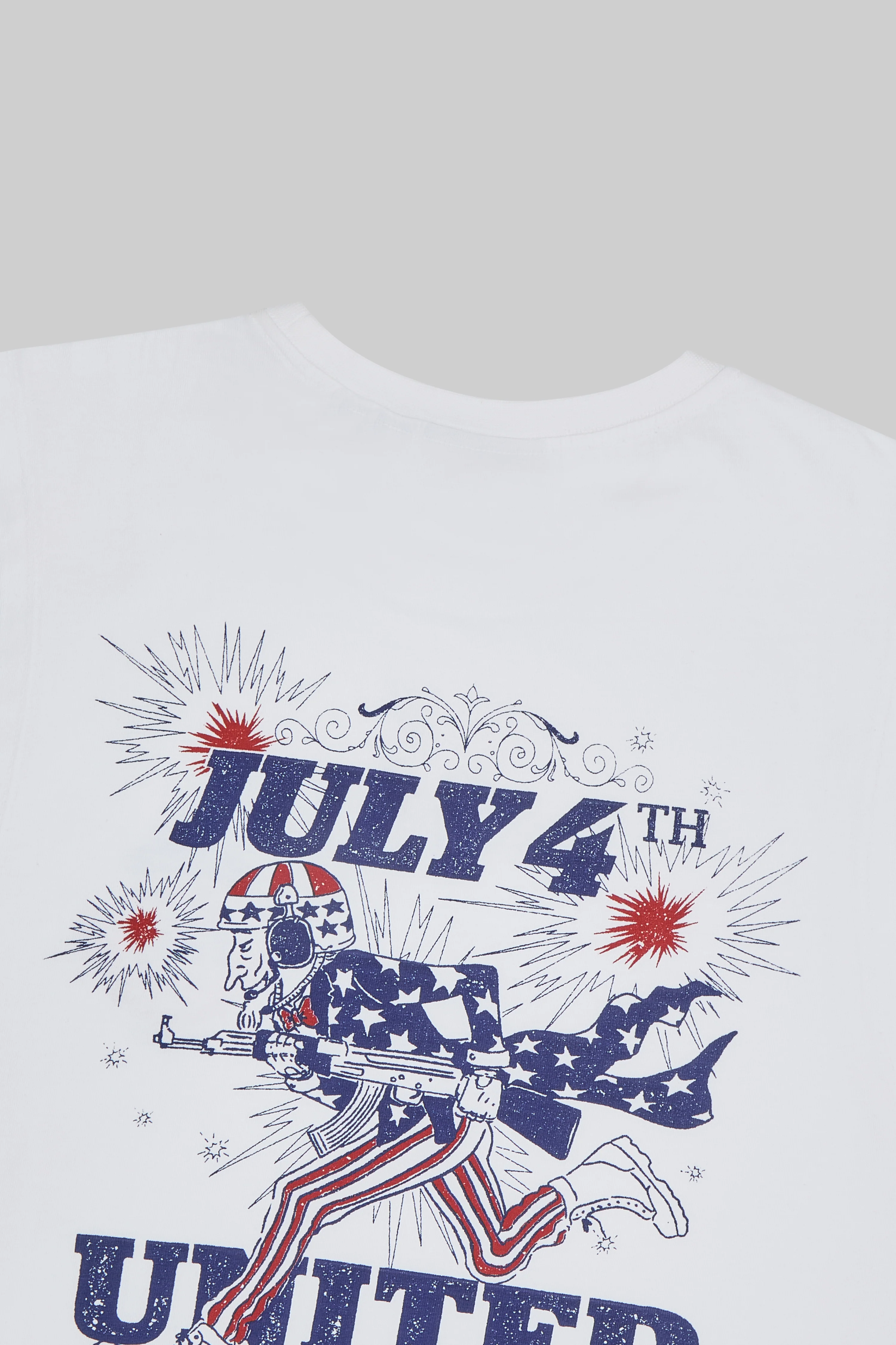 4th July Sleeveless T-Shirt White - Image 5