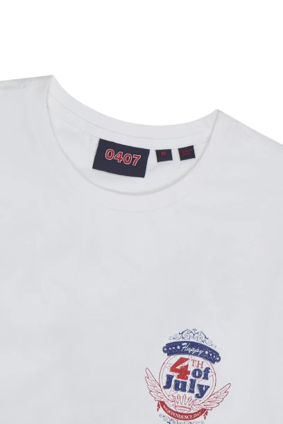 4th July Sleeveless T-Shirt White - Image 6