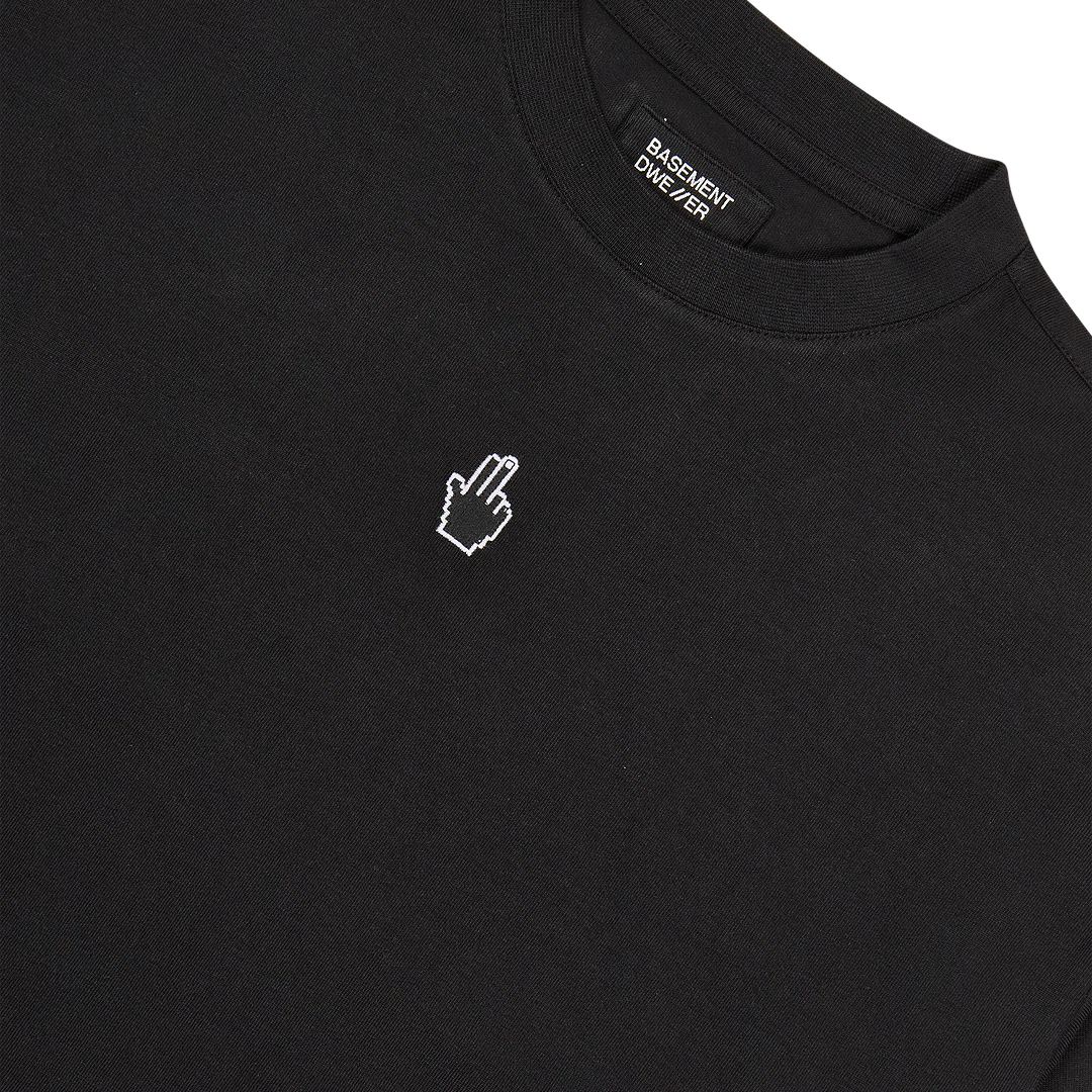BASEMENT DWE//ER Cable Long Sleeve T-Shirt Black - Image 3