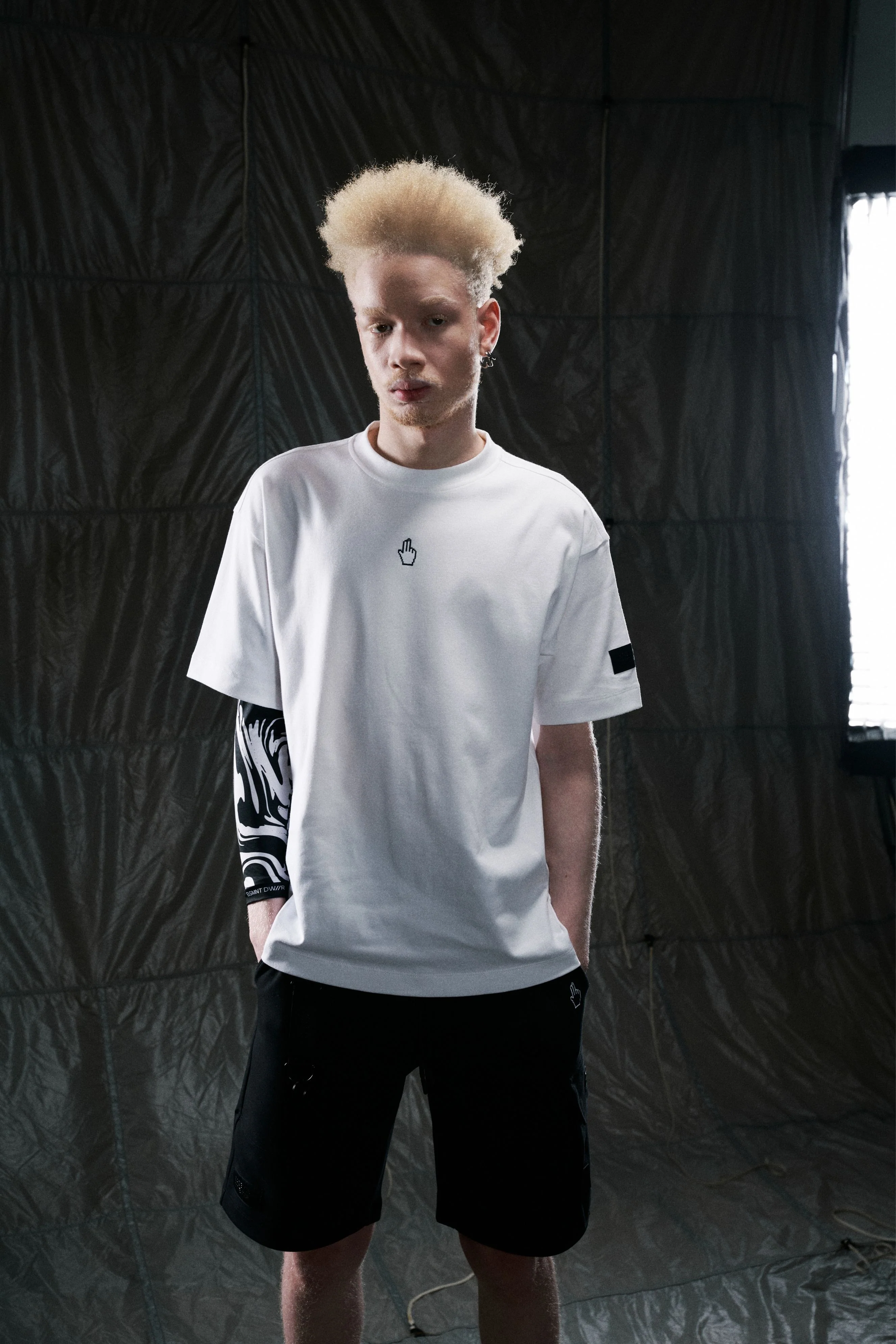 BASEMENT DWE//ER Cargo Shorts Black - Image 6