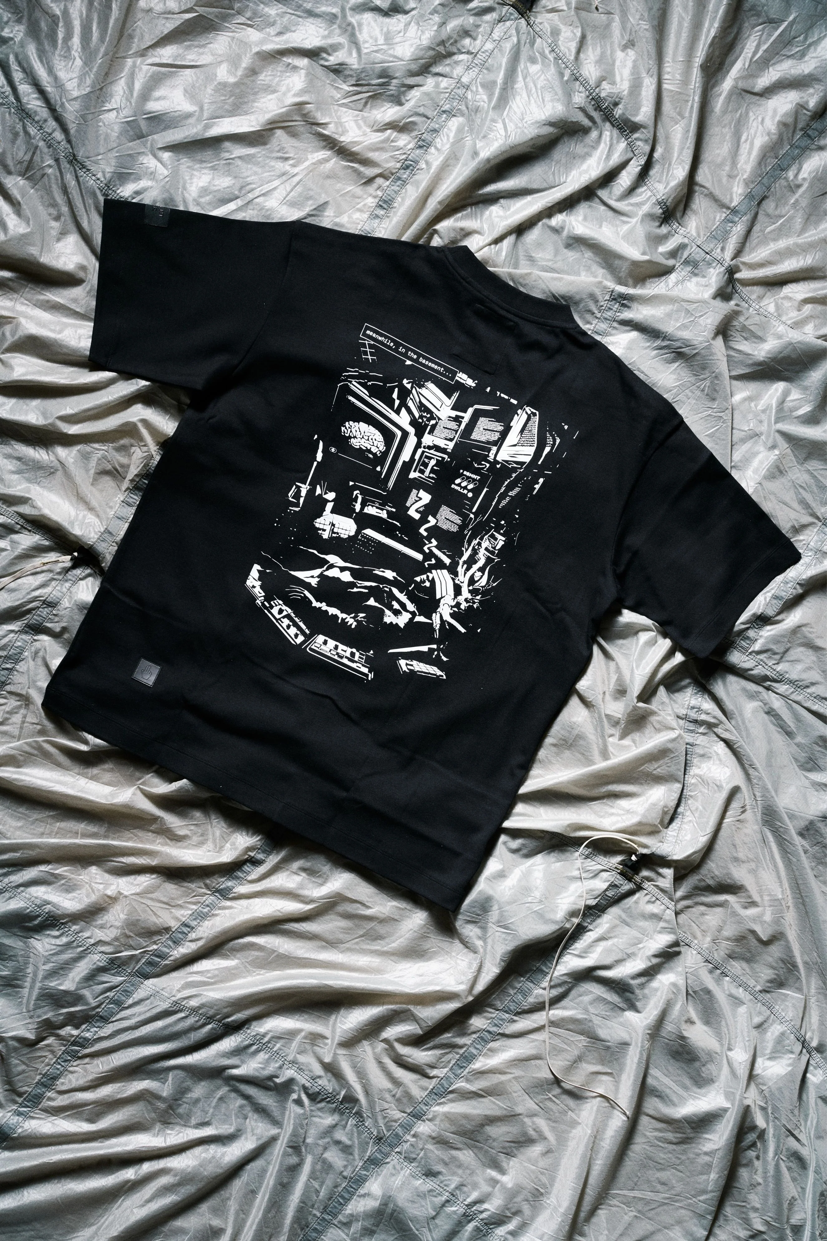 BASEMENT DWE//ER Short Sleeve T-Shirt Black - Image 3