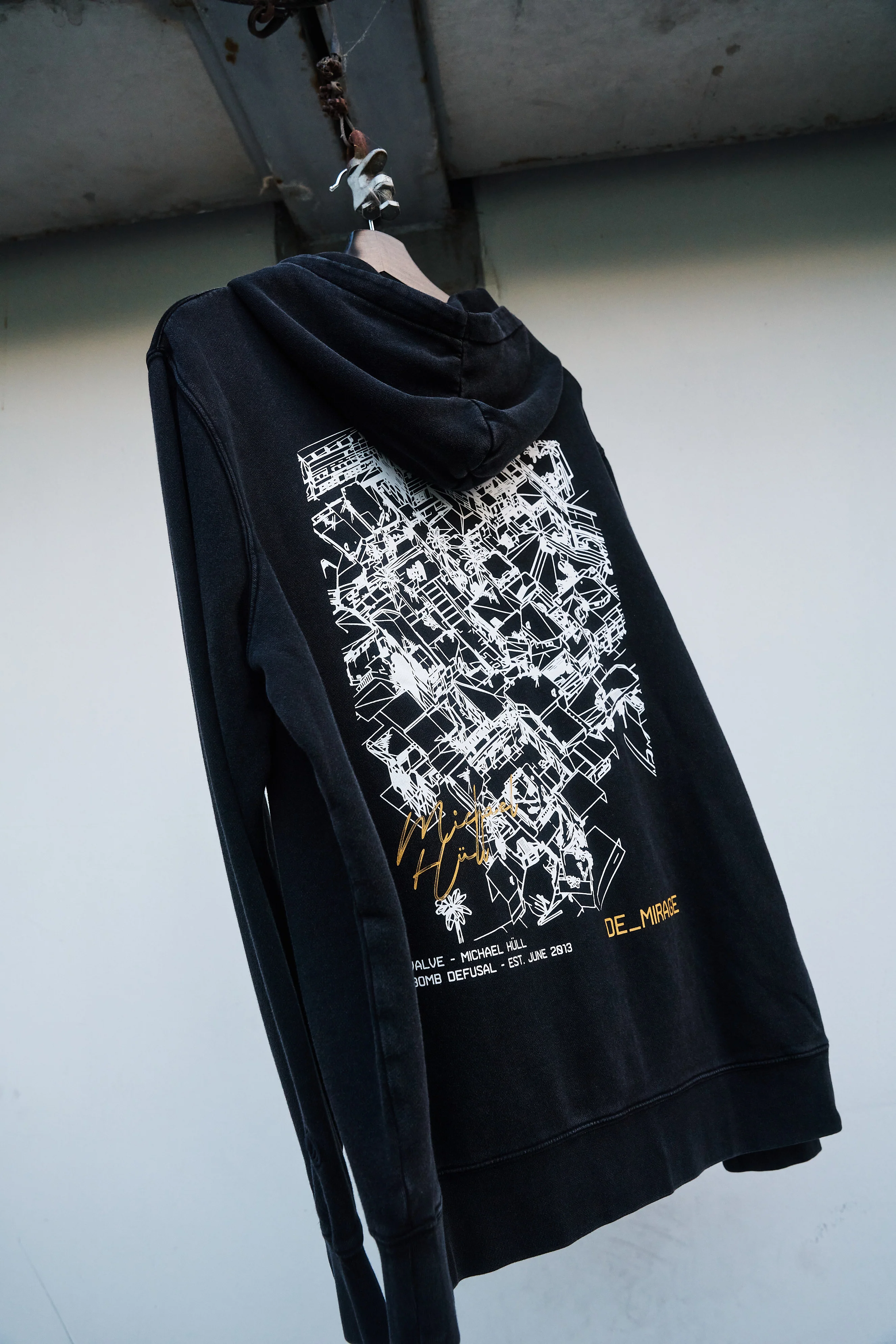CS de_mirage Pullover Hoodie Black - Image 6