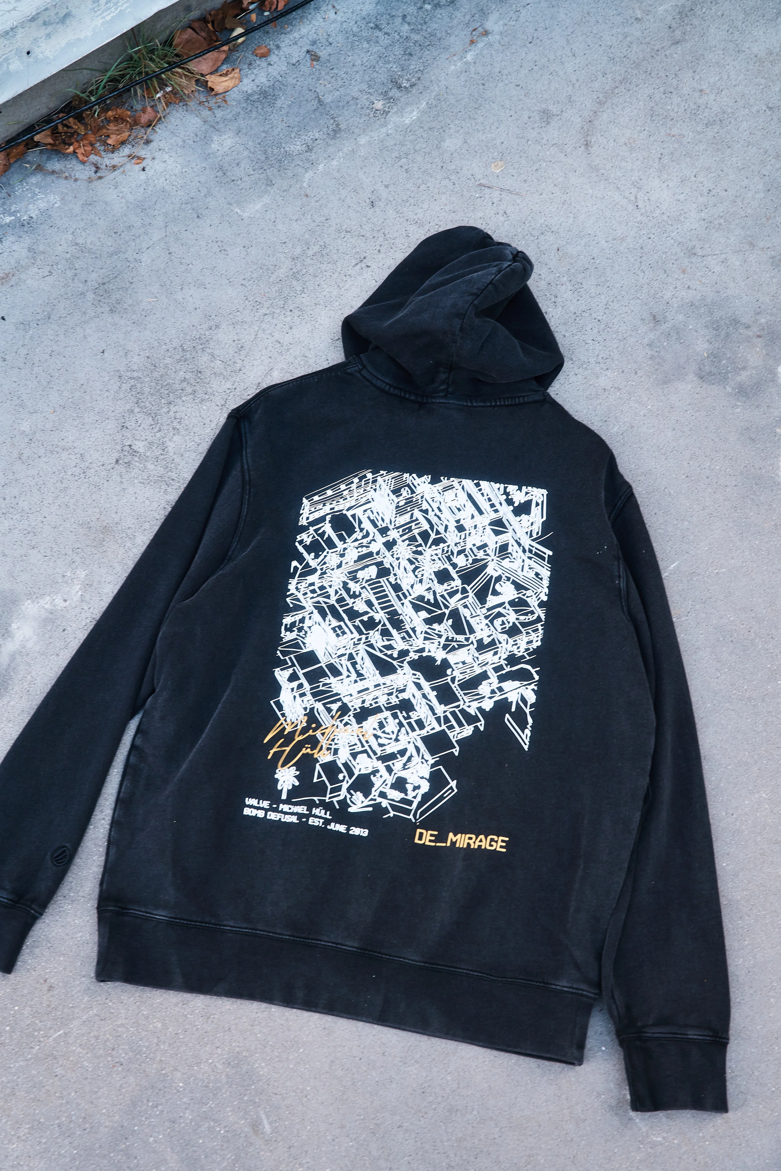 CS de_mirage Pullover Hoodie Black - Image 7