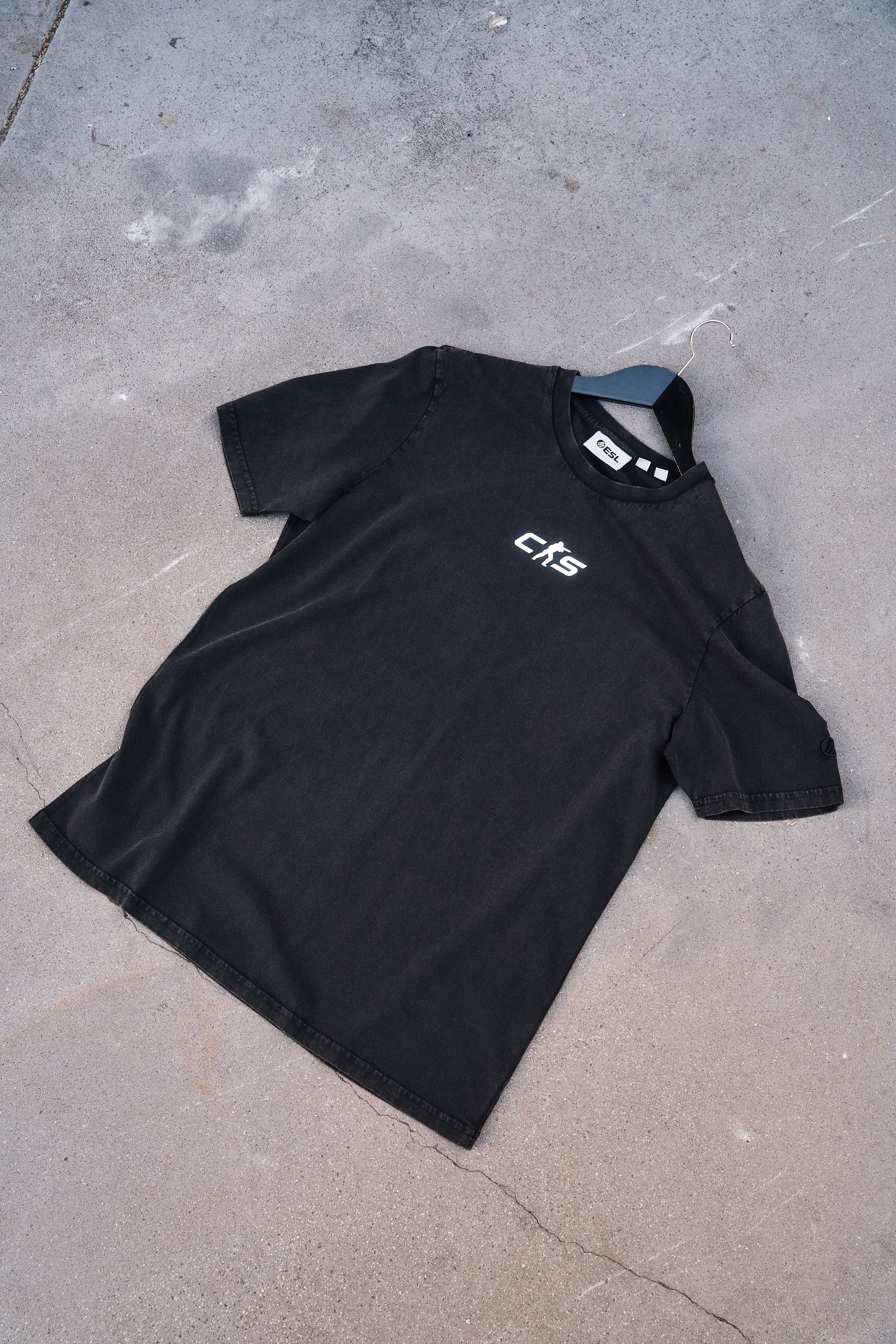 CS Origins Short Sleeve T-Shirt Black Wash - Image 3