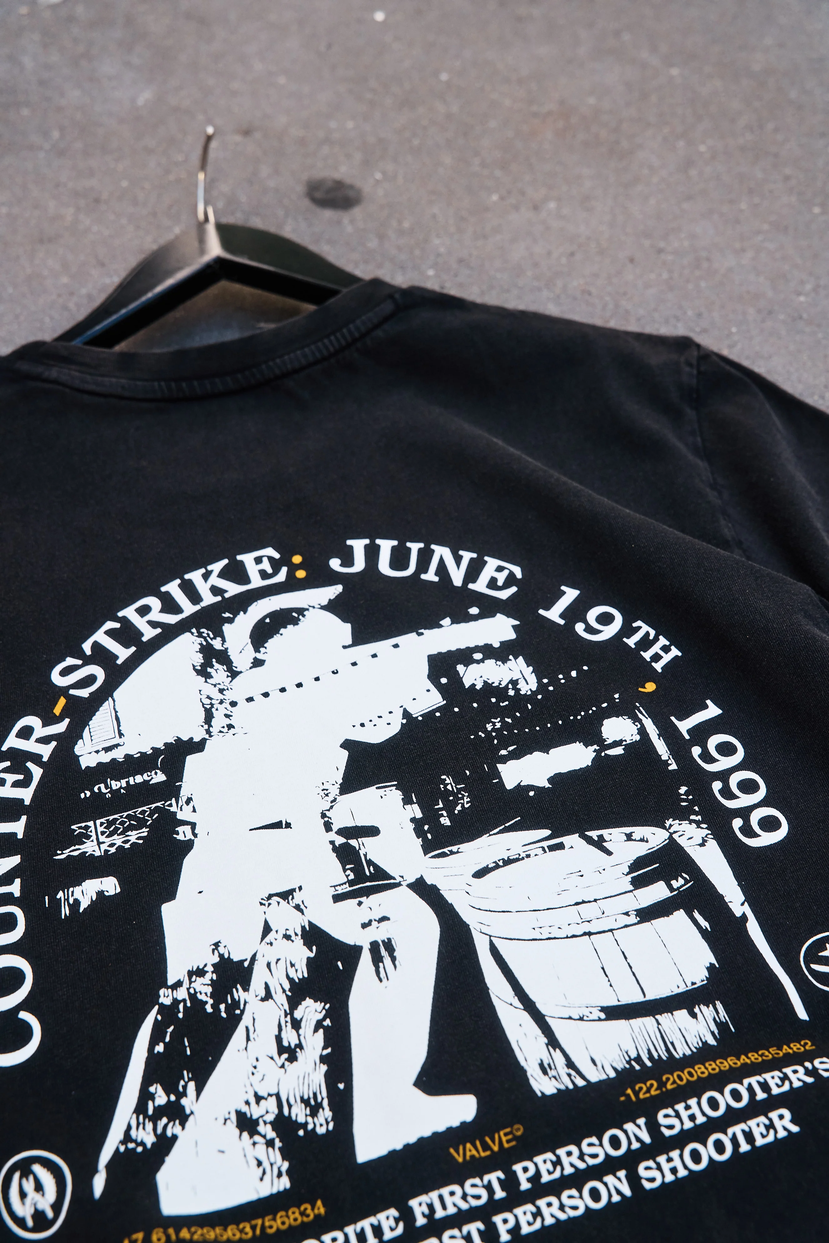 CS Origins Short Sleeve T-Shirt Black Wash - Image 6