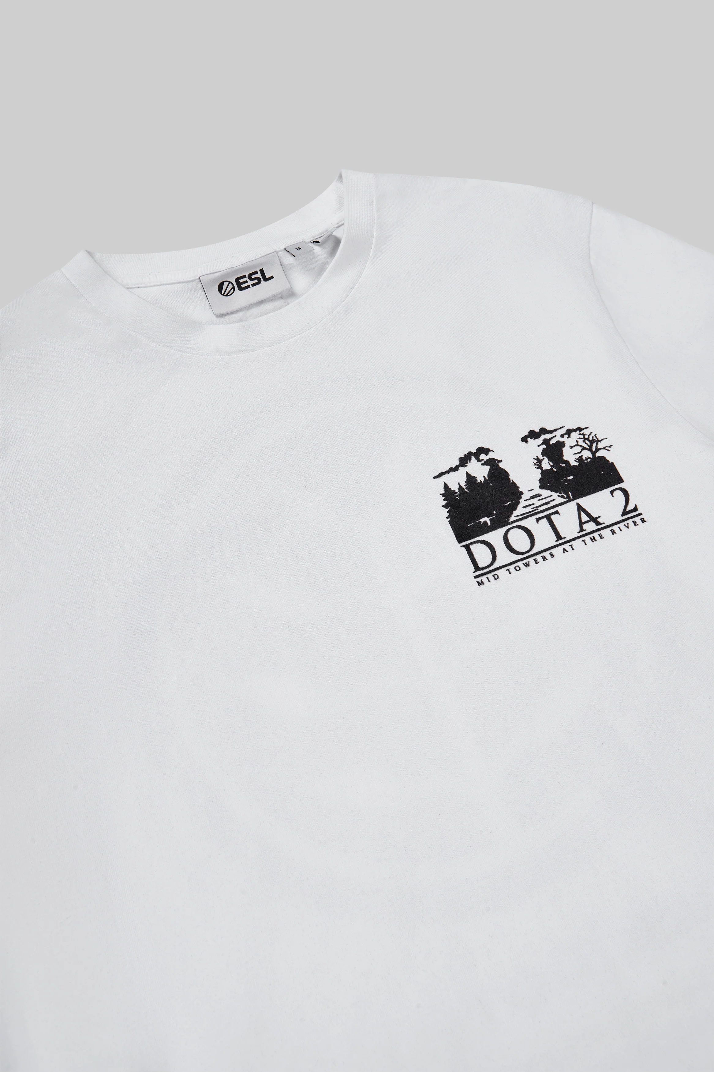 Dota 2 Talent Tree Short Sleeve T-Shirt White - Image 3