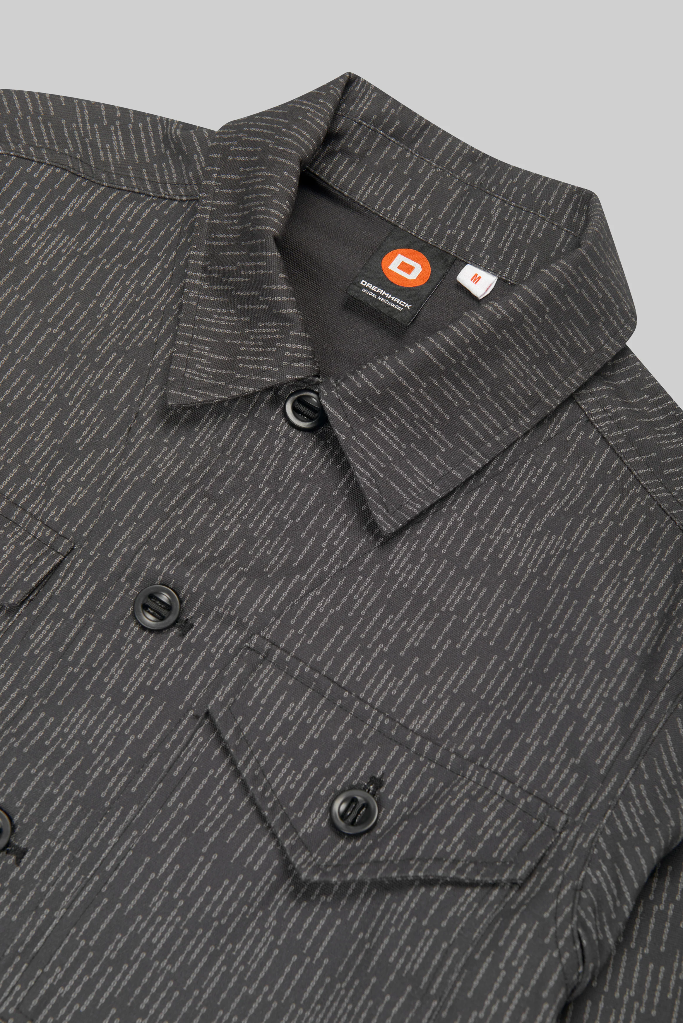 DreamHack Digital Frequency Overshirt Dark Grey - Image 8