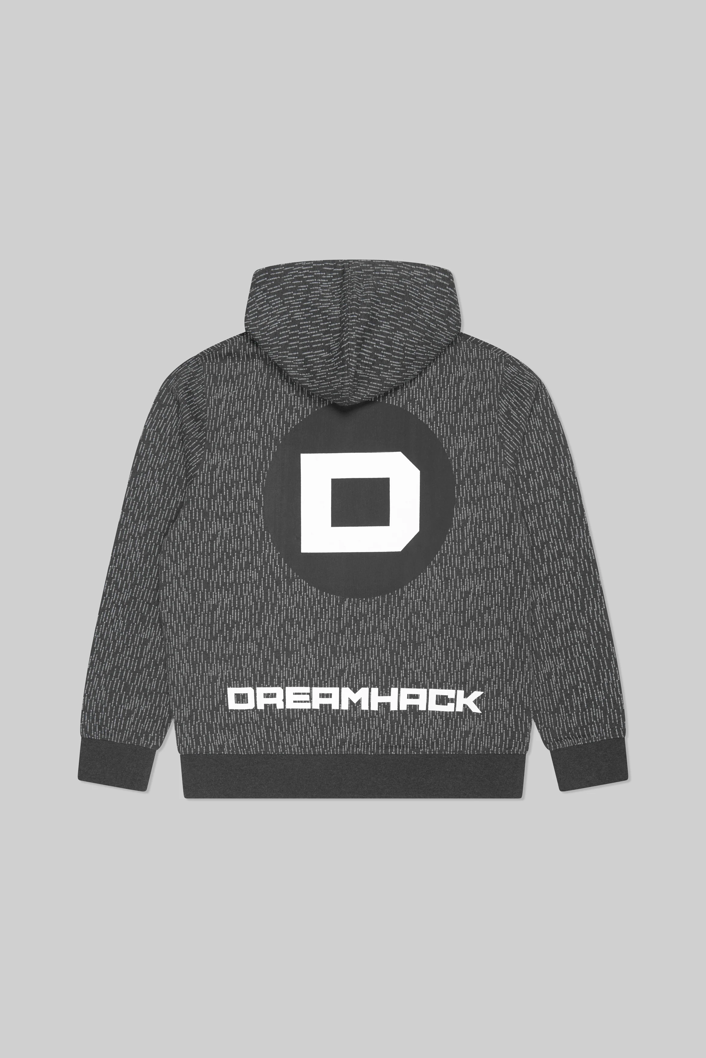 DreamHack Digital Frequency Pullover Hoodie Grey Marl - Image 3