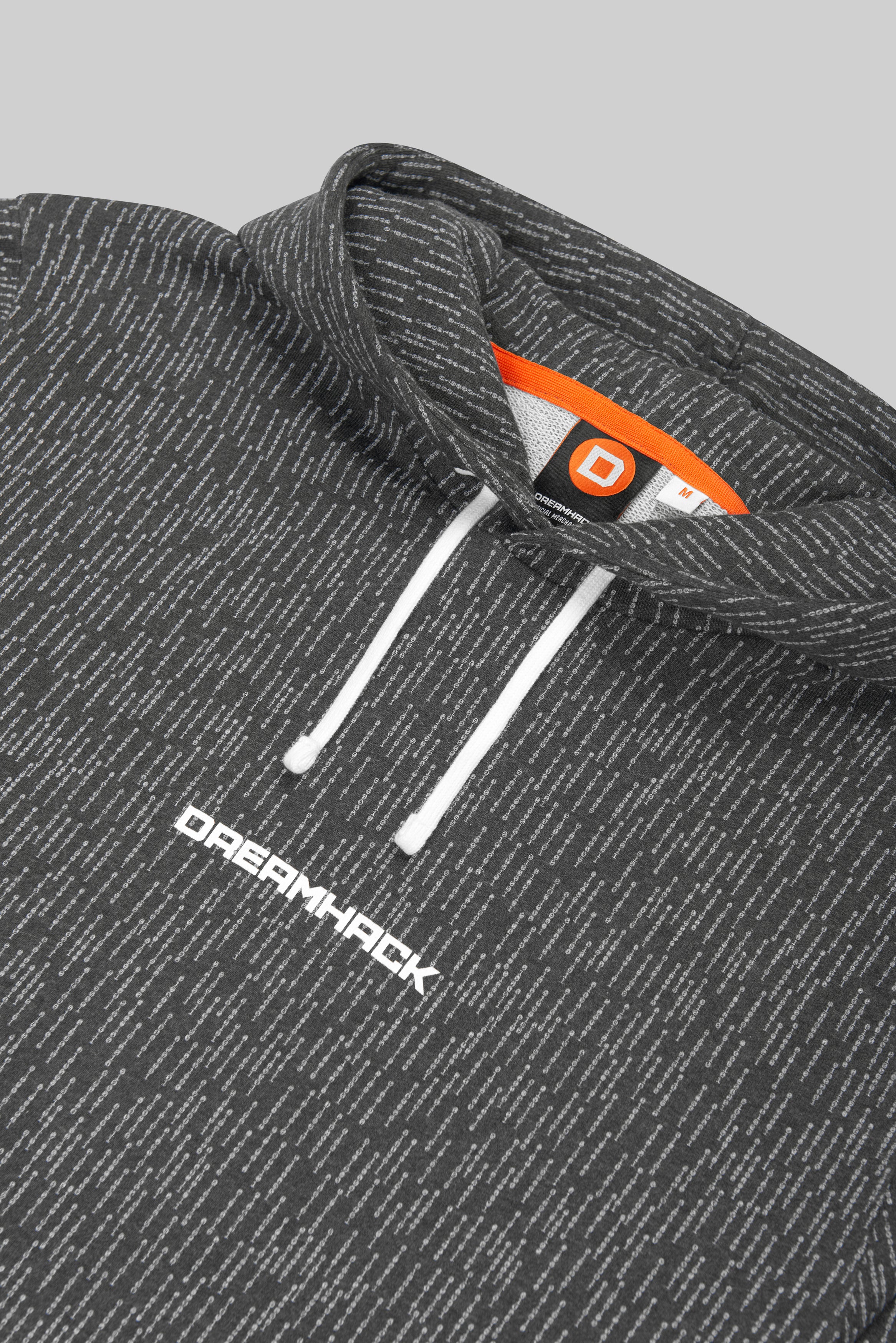 DreamHack Digital Frequency Pullover Hoodie Grey Marl - Image 5