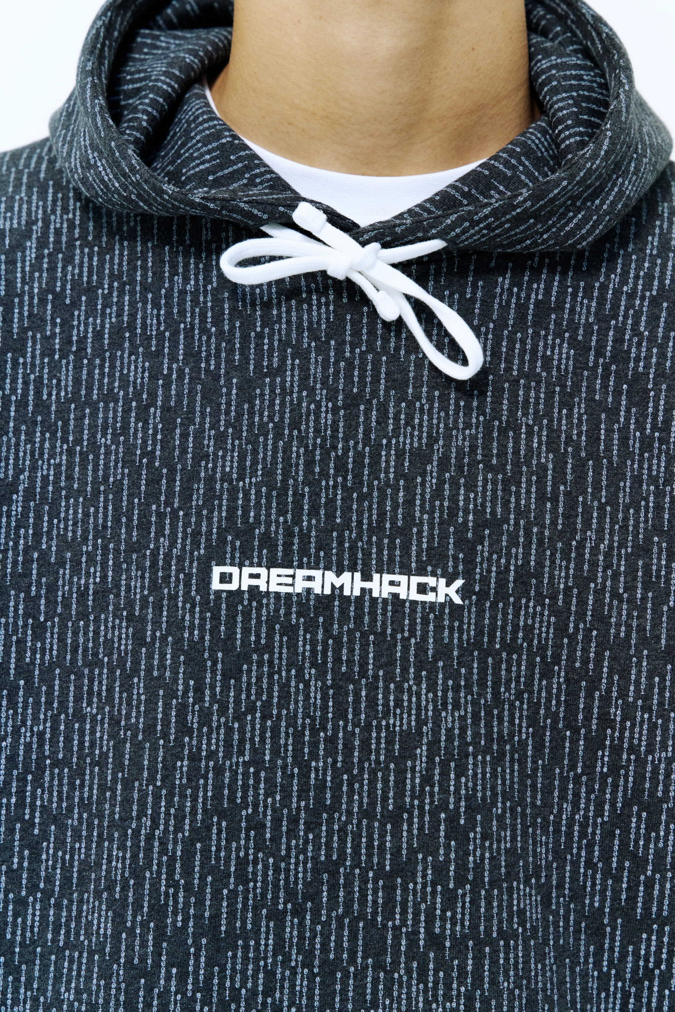 DreamHack Digital Frequency Pullover Hoodie Grey Marl - Image 6