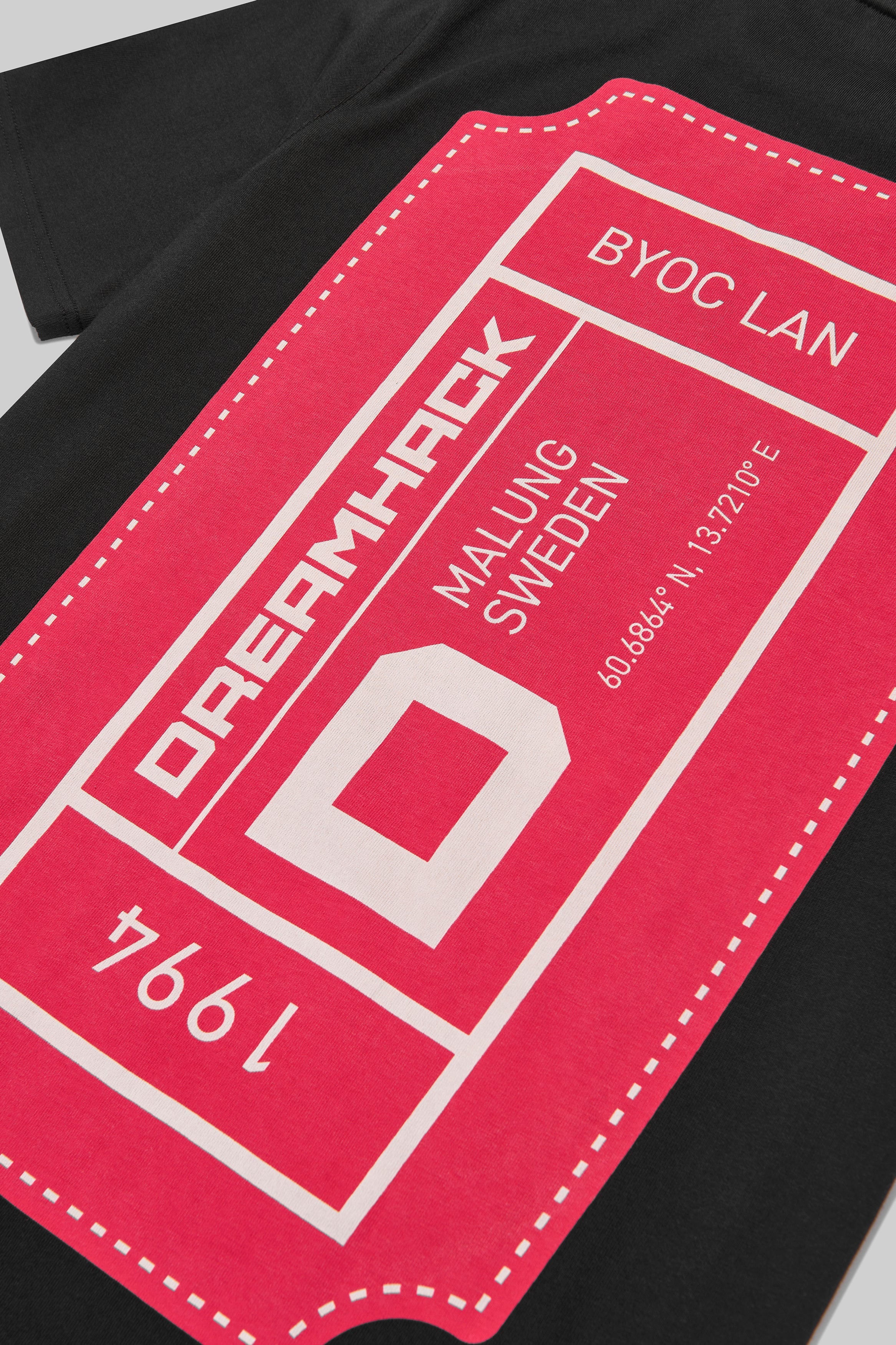 DreamHack Homecoming Ticket Stub Short Sleeve T-Shirt Black - Image 5