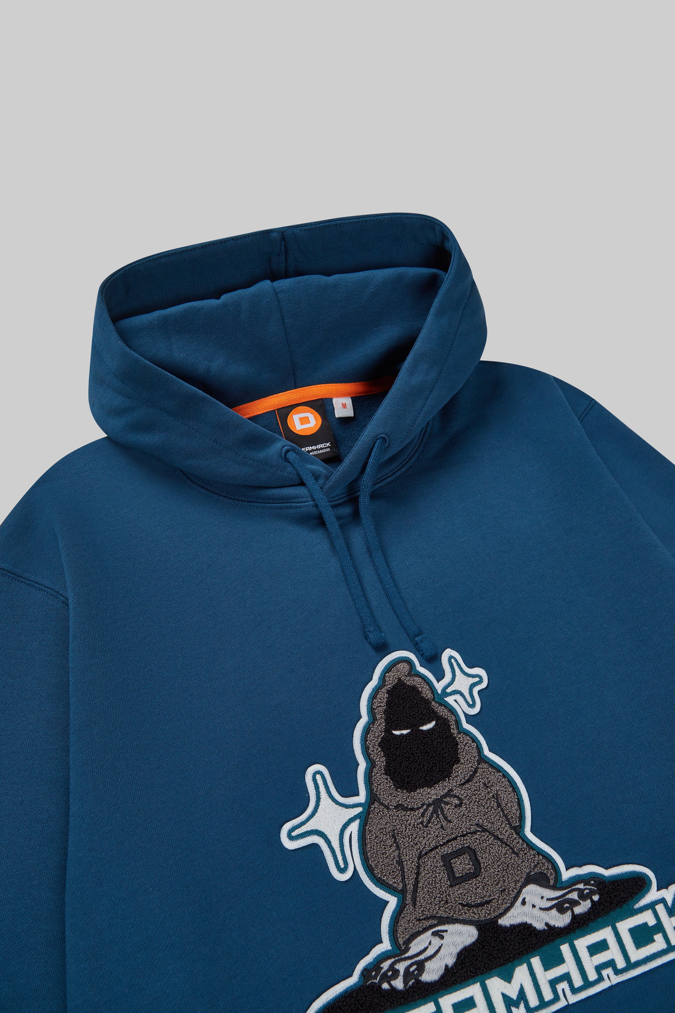 DreamHack Pixel Grind Patch Pullover Hoodie Blue - Image 3
