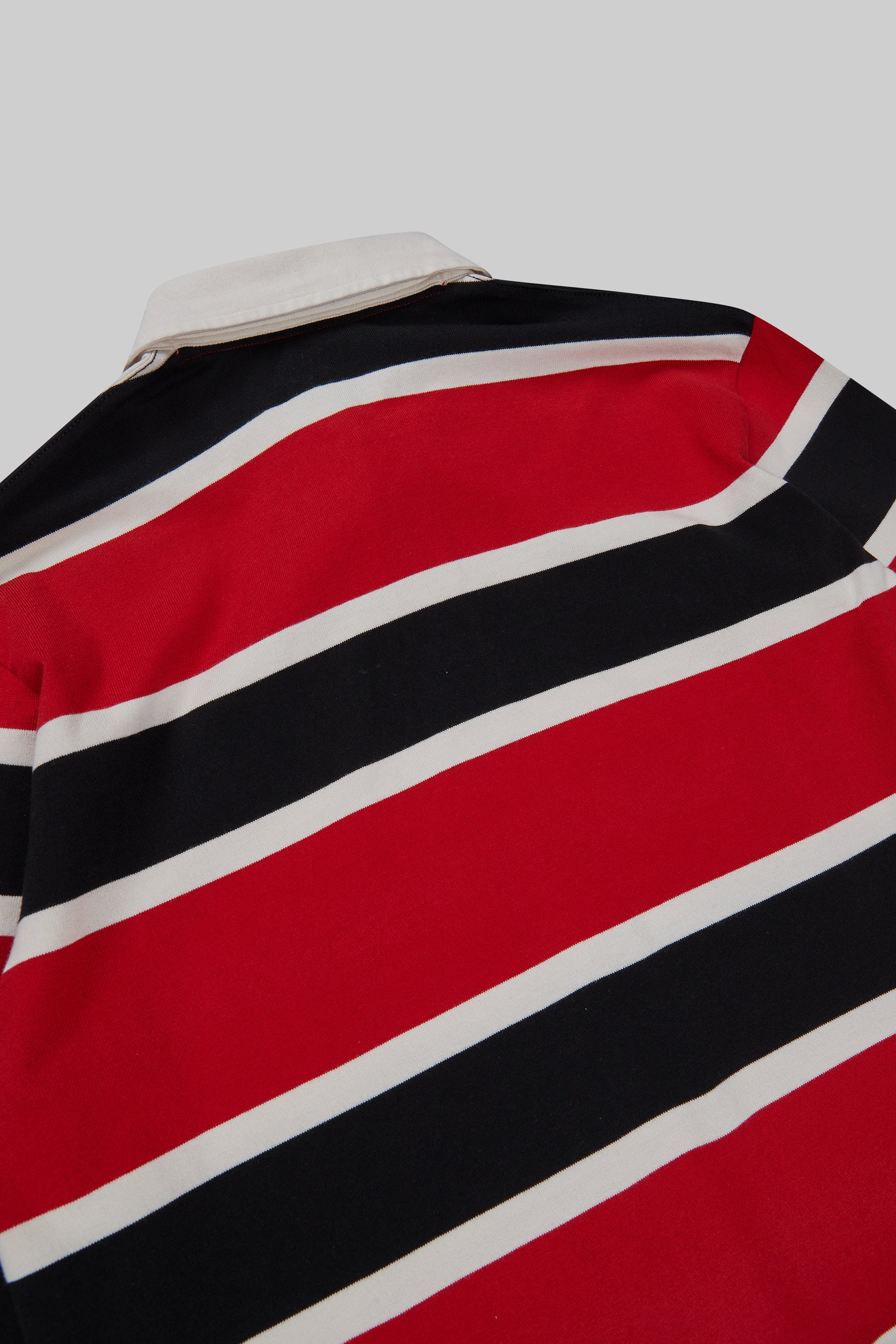DreamHack Pixel Grind Stripe Rugby Shirt Red - Image 4