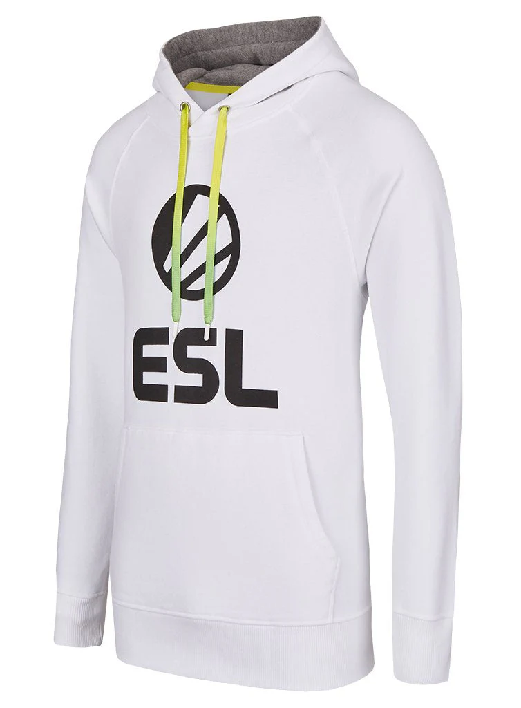 ESL Pullover Hoodie White - Image 3