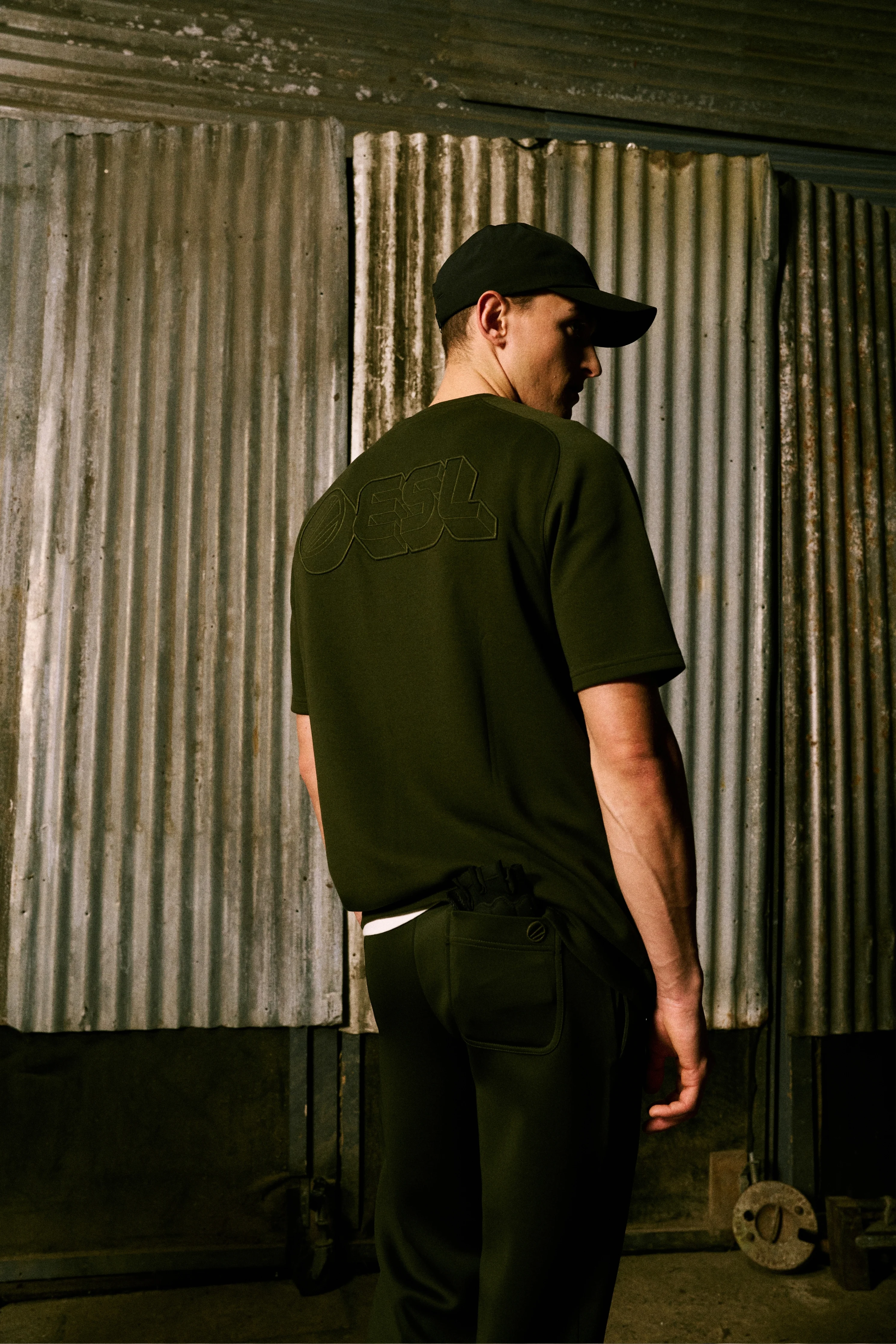 ESL Crosshairs Short Sleeve T-Shirt Moss - Image 7