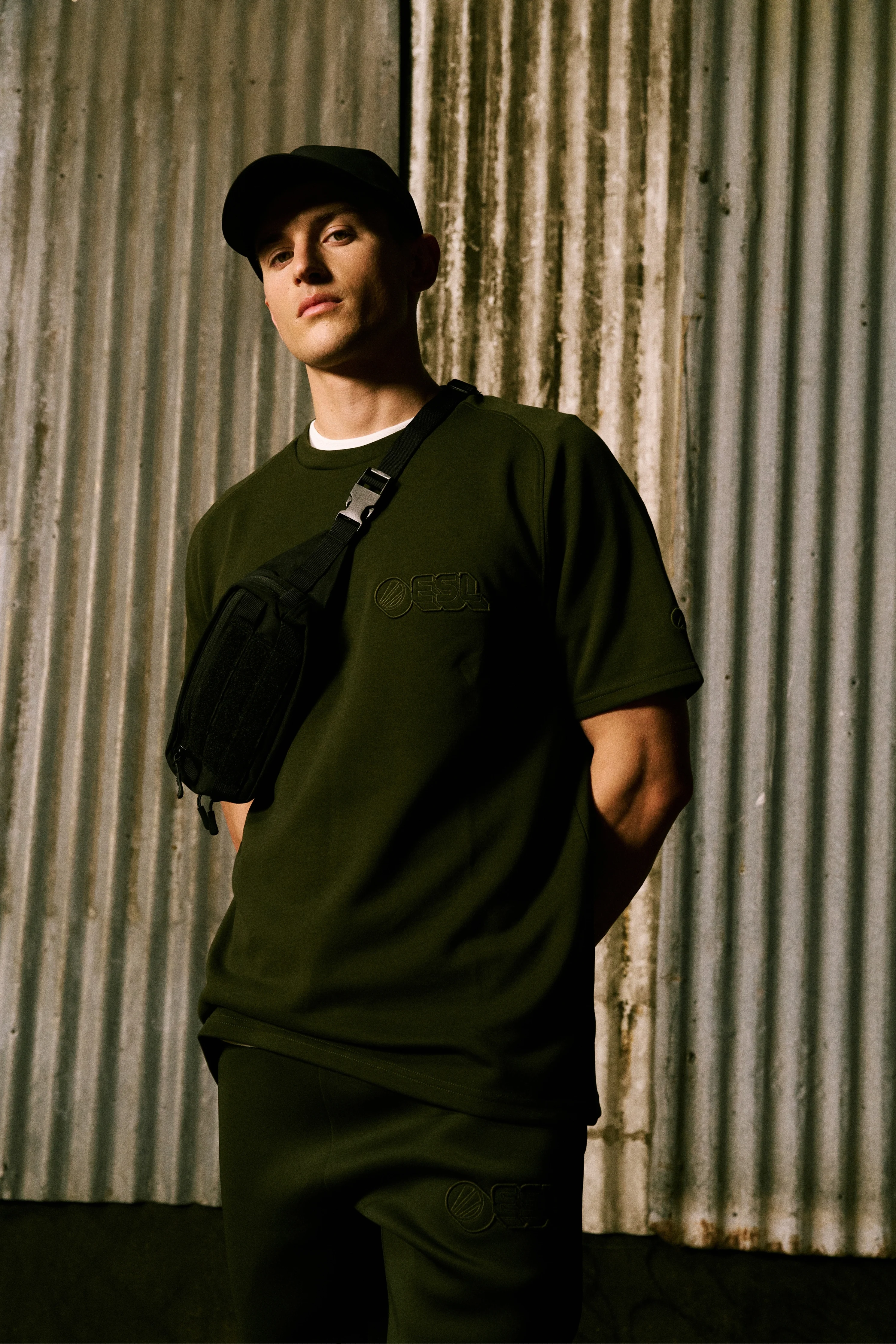 ESL Crosshairs Short Sleeve T-Shirt Moss - Image 8