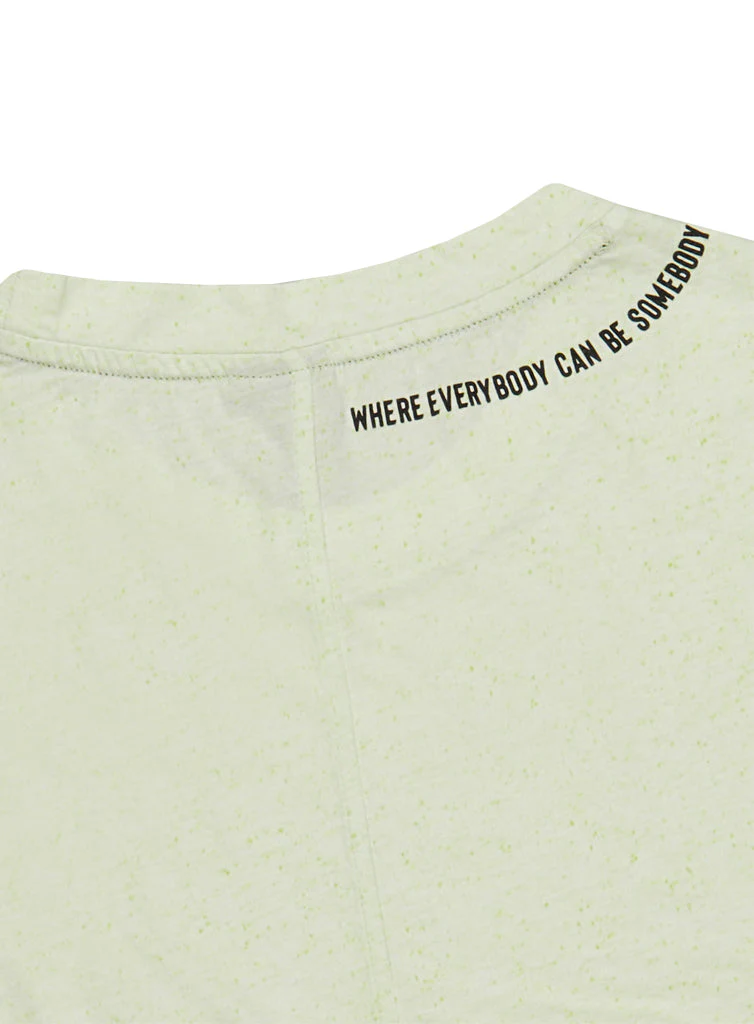 ESL Essentials Confetti Short Sleeve T-shirt Lime - Image 3