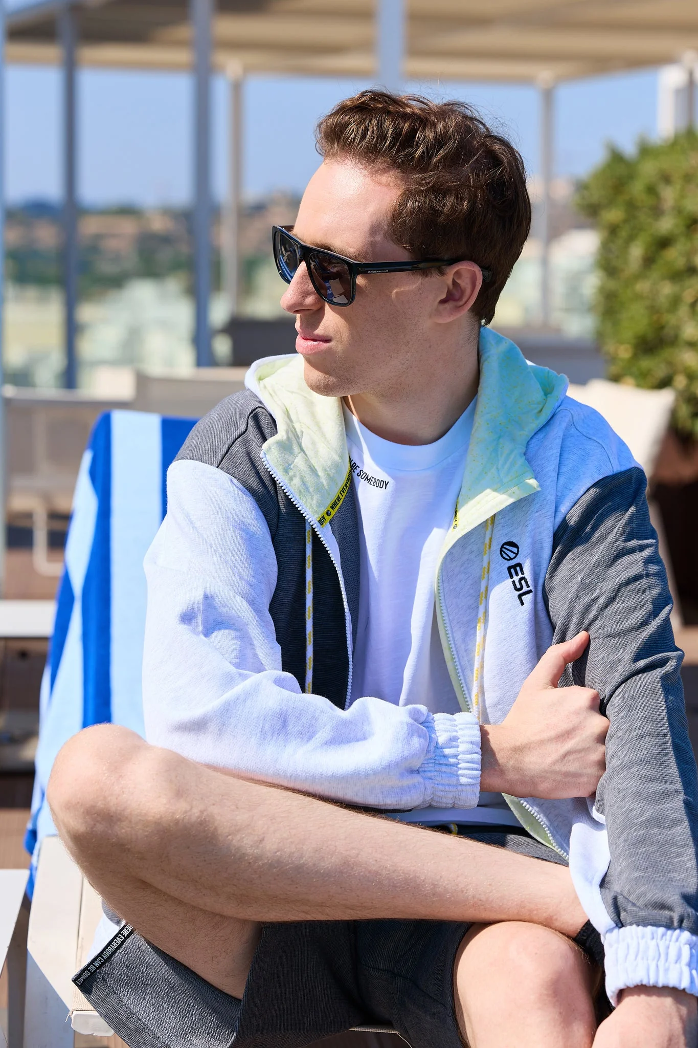 ESL Essentials Zip Hoodie Grey - Image 10