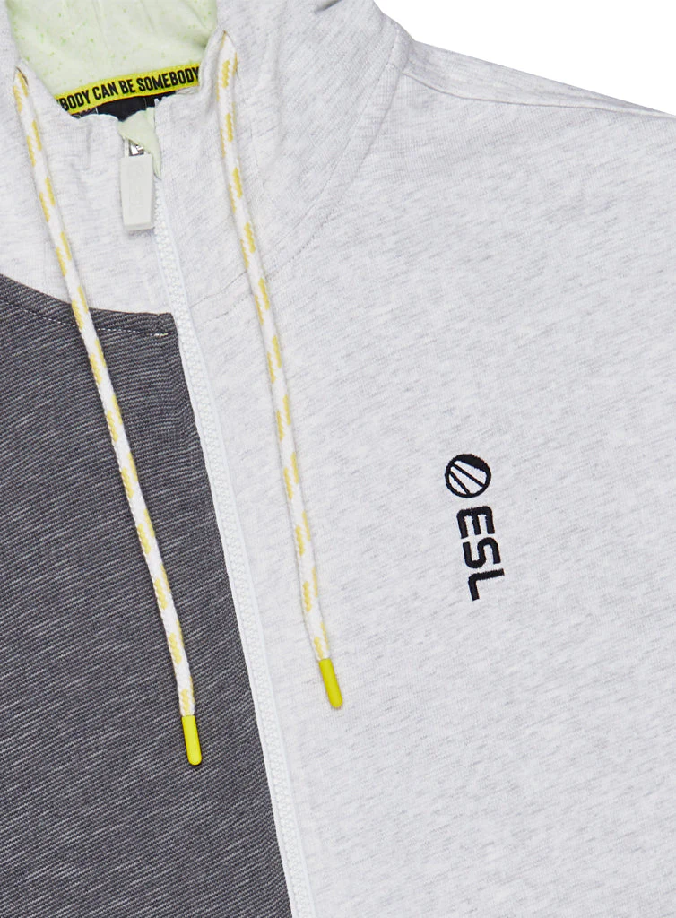 ESL Essentials Zip Hoodie Grey - Image 6