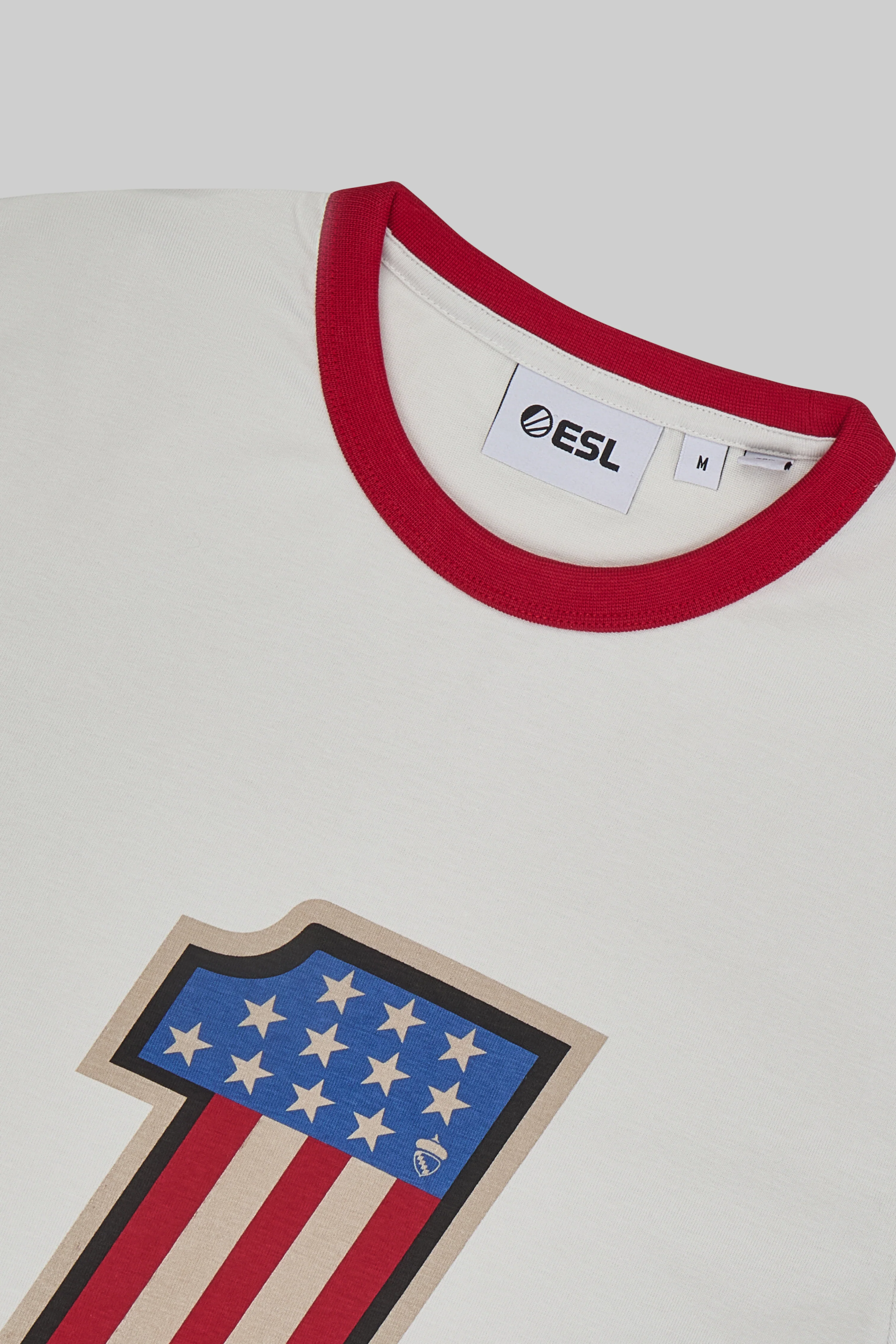 ESL One Raleigh 2025 Ringer Short Sleeve T-Shirt White - Image 3