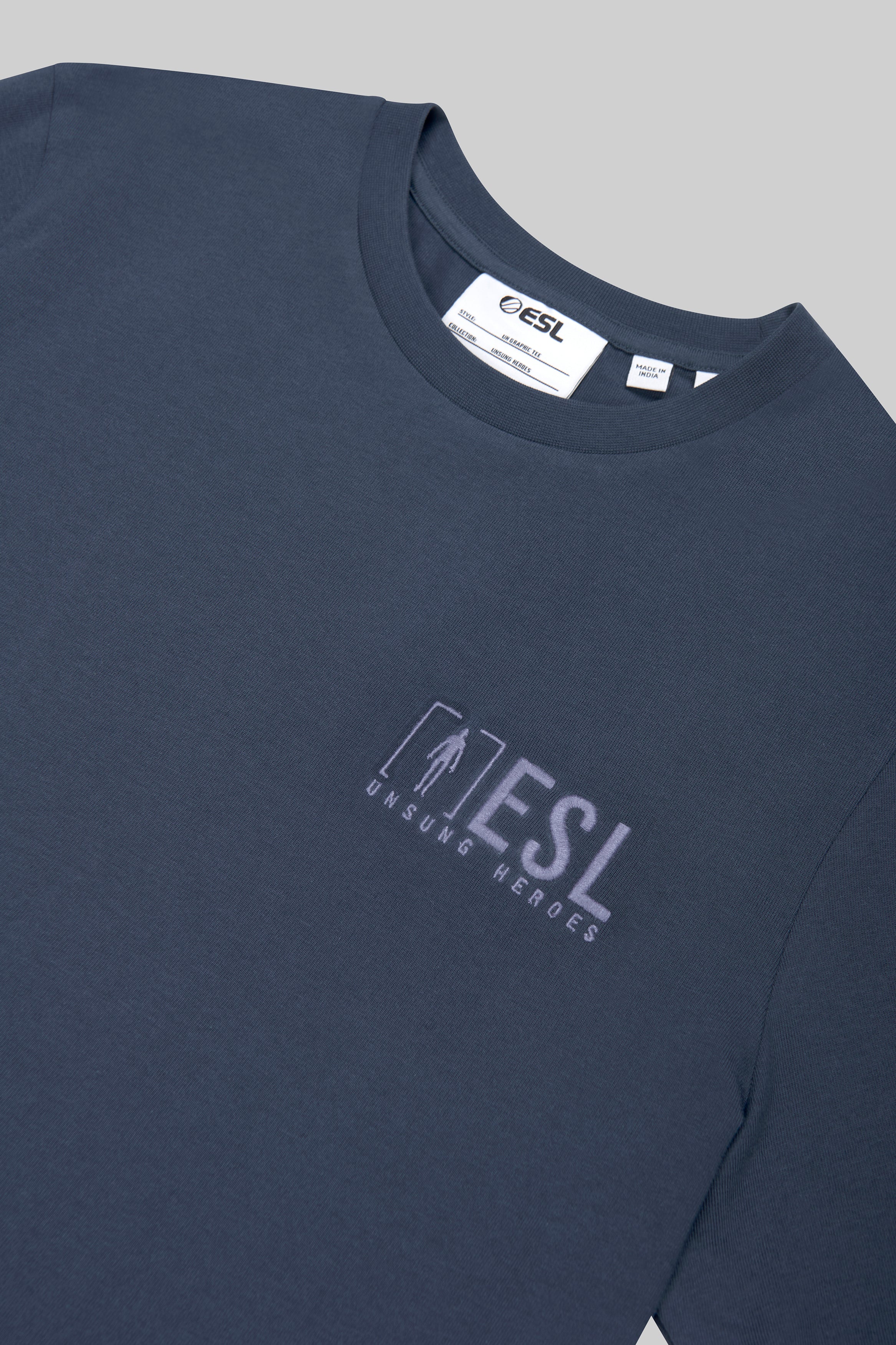ESL Unsung Heroes Graphic Short Sleeve T-Shirt Ink - Image 4