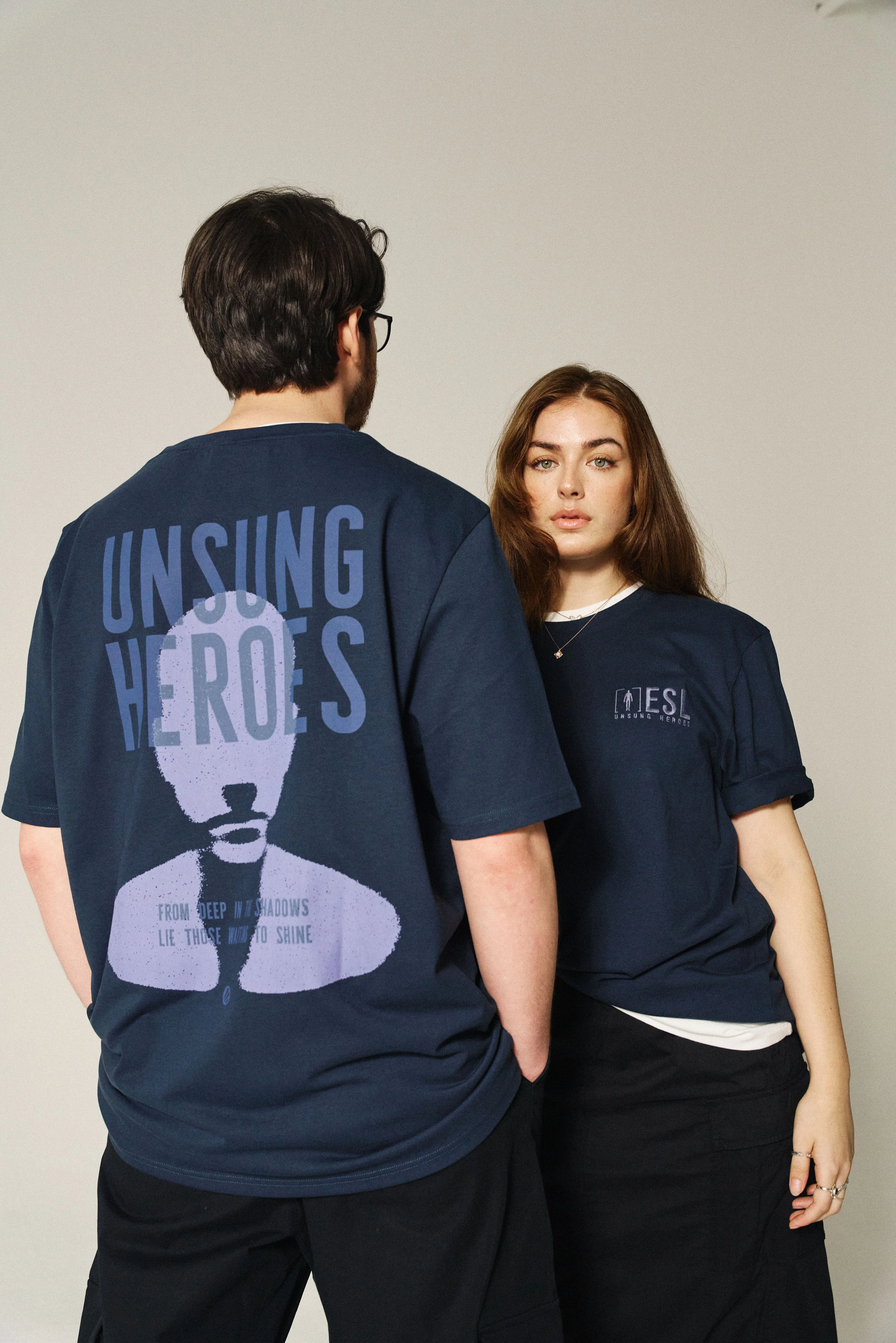 ESL Unsung Heroes Graphic Short Sleeve T-Shirt Ink - Image 6