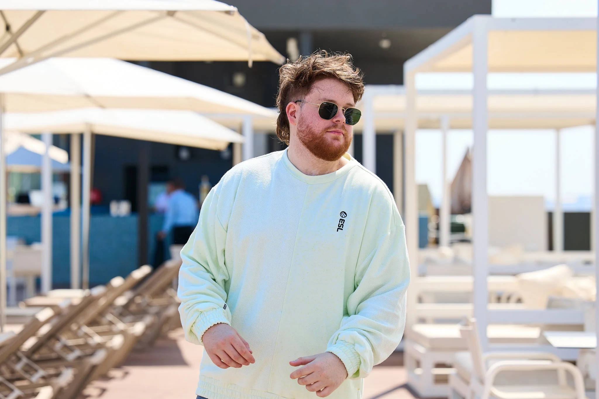 ESL Essentials Confetti Sweatshirt Lime - Image 5