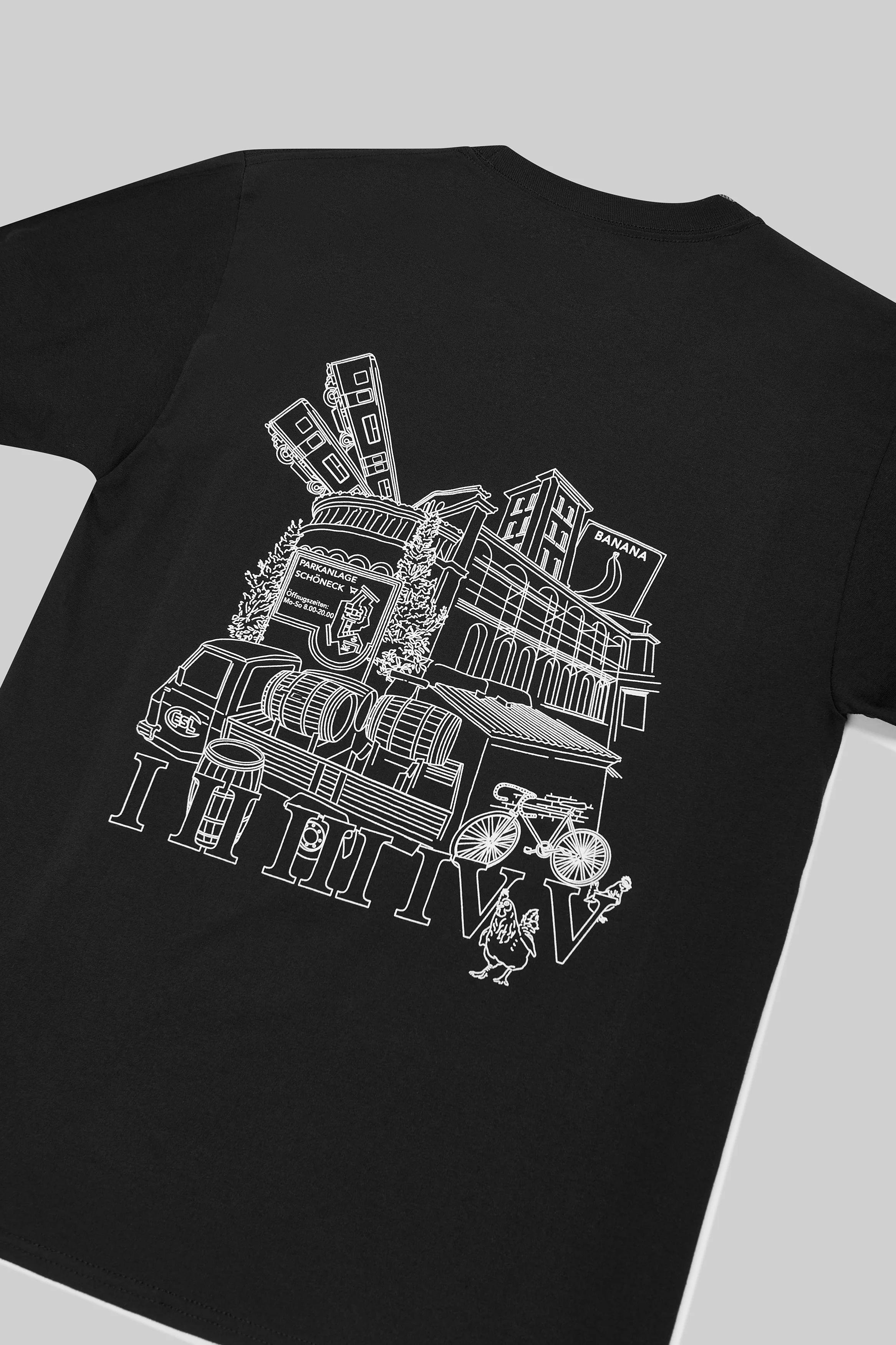 ESL x Champion Graphic Short Sleeve T-Shirt Black - Image 7