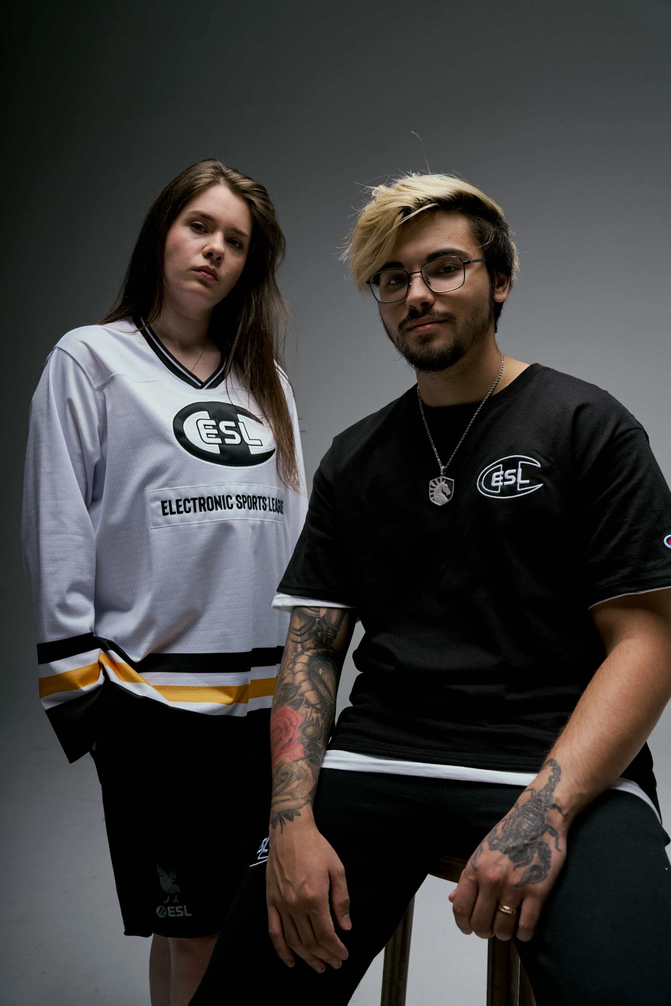 ESL x Champion Patch Hockey Jersey White - Image 10