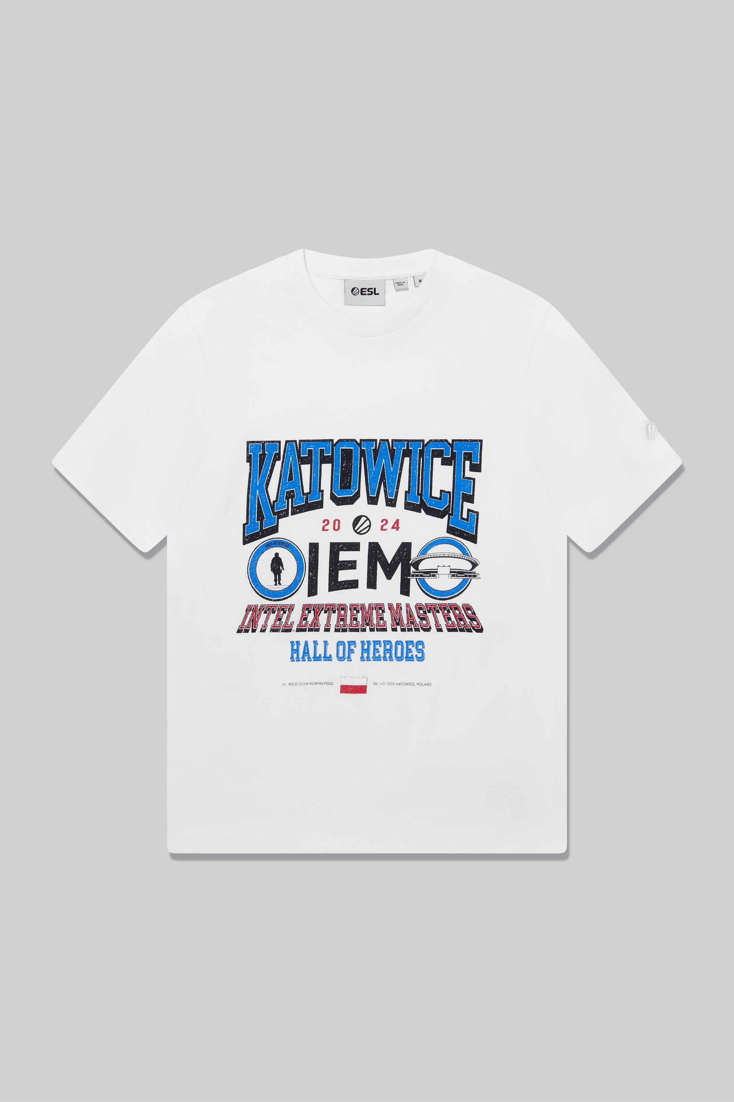 IEM Katowice 2024 Online Exclusive Short Sleeve T-Shirt White - Image 2